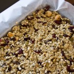 Flapjack ready for the oven Flapjack ready for the oven