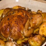 Chicken and roasties Chicken and roasties