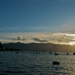 Akaroa Harbour in the evening sun
